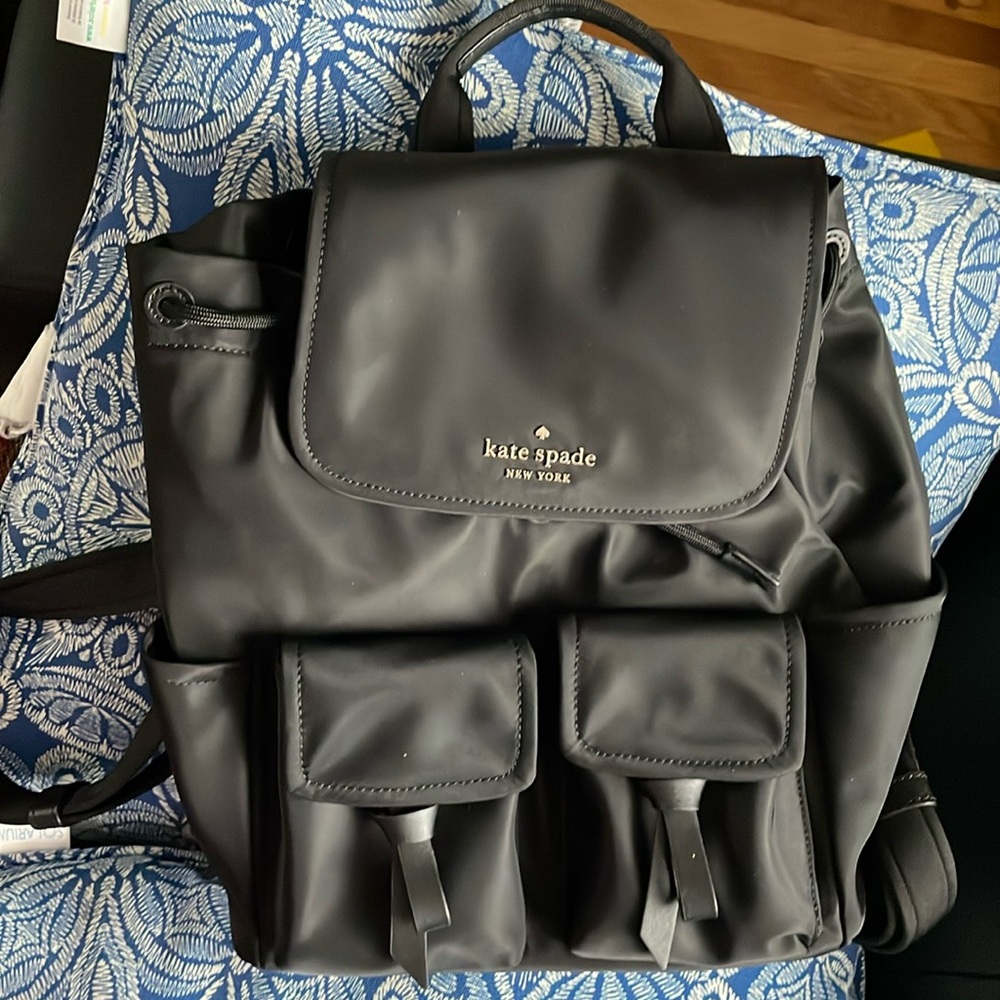 NEW Kate Spade Backpack Black Nylon